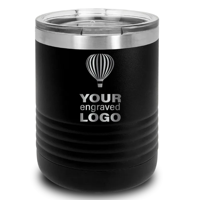 10 oz Lowball Tumblers -Mix & Match- Bulk Wholesale Personalized Engraved or Full Color Print Logo