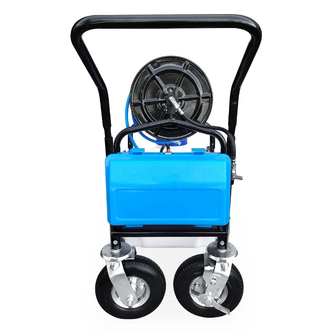 16 Gallon AquaSpray Pro 60 Rolling Water Tank for Commercial Window and Solar Panel Cleaning