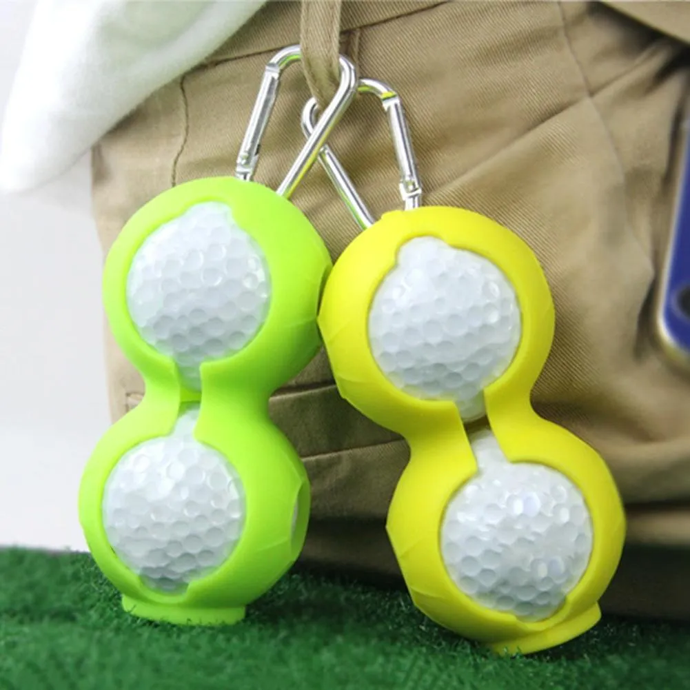 2-Pack Golf Silicone Double-Ball Protection Sleeves | Black