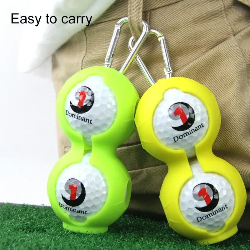 2-Pack Golf Silicone Double-Ball Protection Sleeves | Black