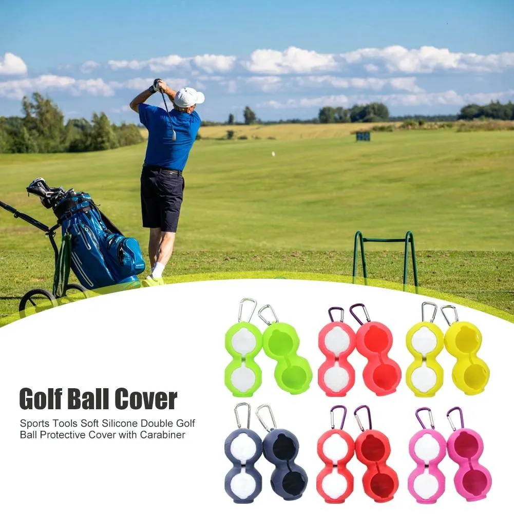 2-Pack Golf Silicone Double-Ball Protection Sleeves | Green