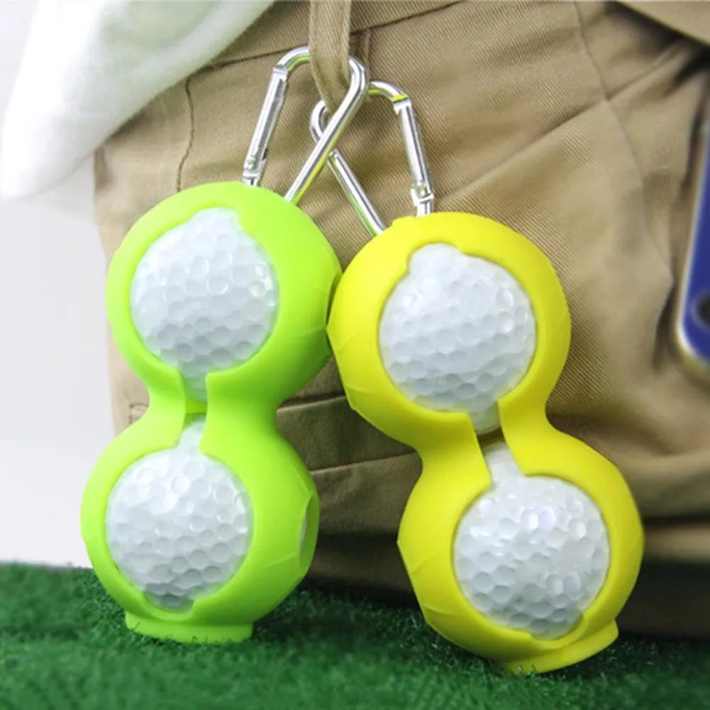 2-Pack Golf Silicone Double-Ball Protection Sleeves | Green