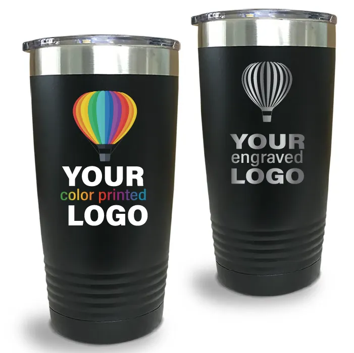 20 oz Promo Tumblers -Mix & Match- Bulk Wholesale Personalized Engraved or Full Color Print Logo