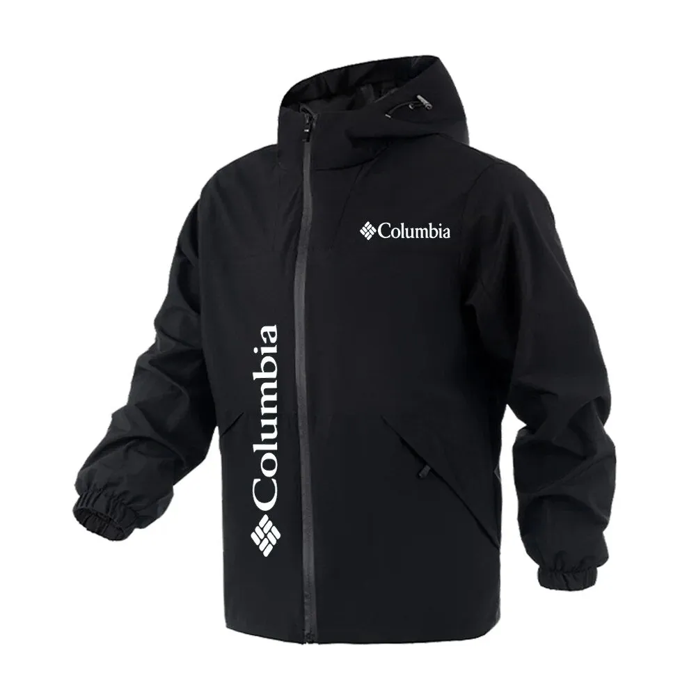 Autumn and Winter Men's Columbia Fashion Sports Charge Coat Windproof and Waterproof Jacket Outdoor Fishing Camping Warm Coat