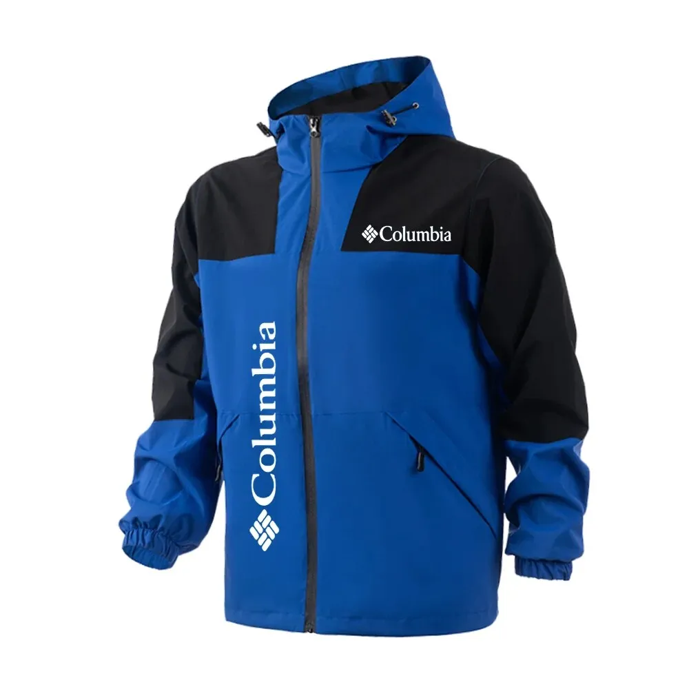 Autumn and Winter Men's Columbia Fashion Sports Charge Coat Windproof and Waterproof Jacket Outdoor Fishing Camping Warm Coat