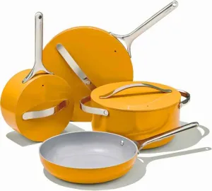 Caraway Home Premium Quality Non-Stick Coated Aluminum Cookware with,اواني ألومنيوم طلاء غير لاصق بجودة عالية من Carawayالمنزلي مع ،