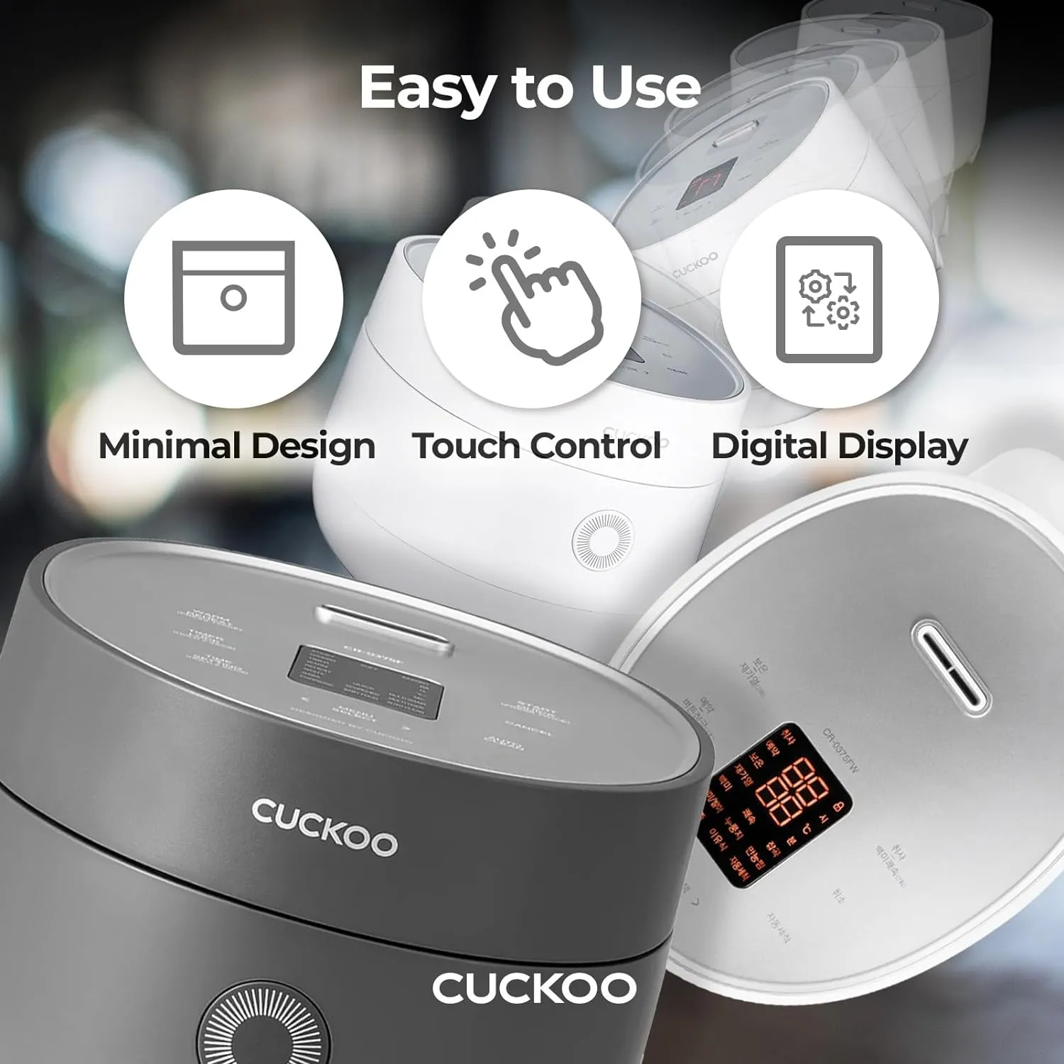 Cuckoo CR-0375F Micom Small Rice Cooker with 10 Menu Options