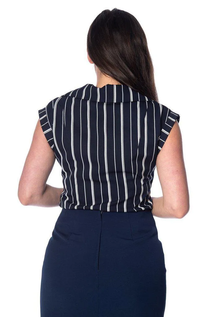 Deckchair Stripe 1920s Top