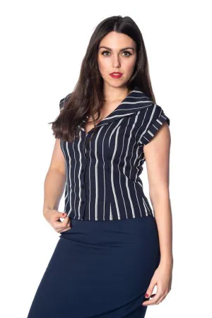 Deckchair Stripe 1920s Top