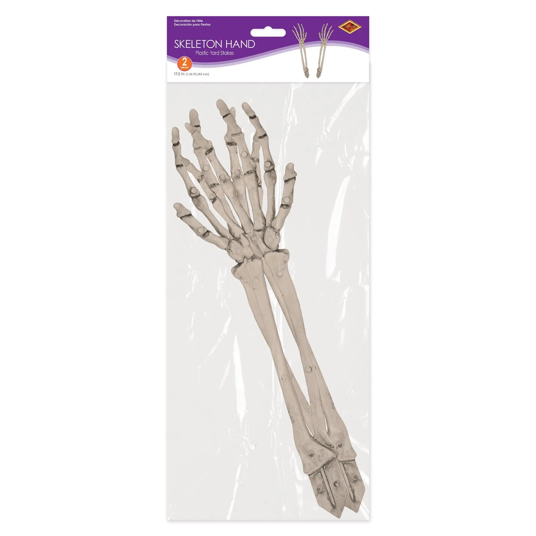 Halloween Plastic Skeleton Hand Yard Stakes (2 per Package)