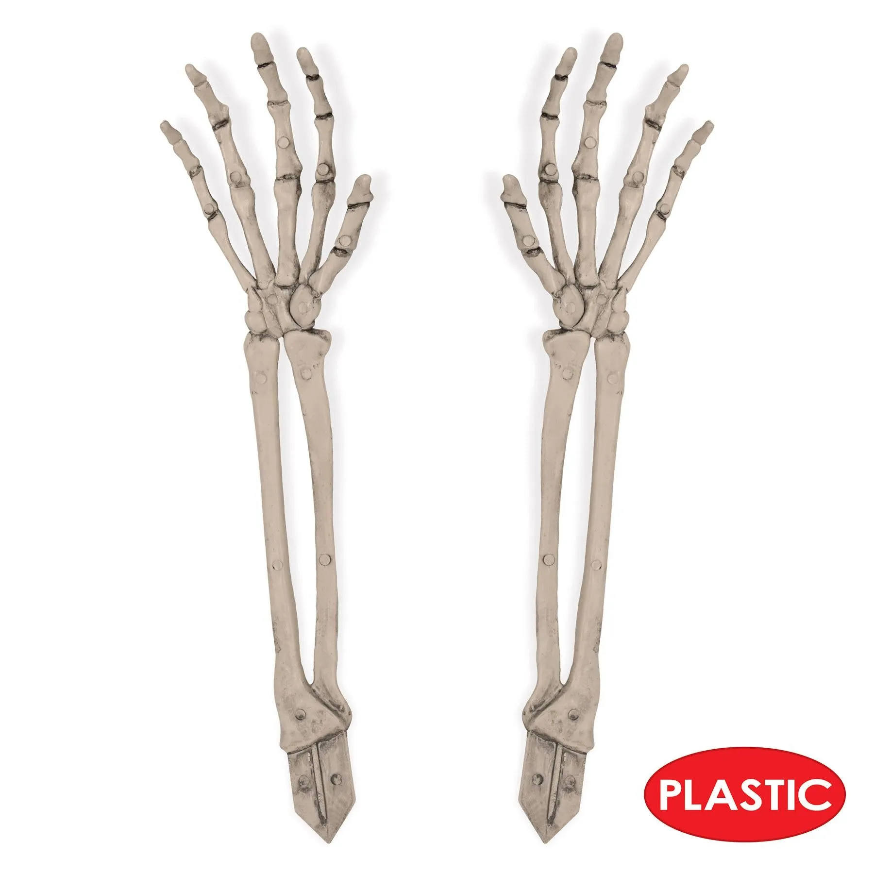 Halloween Plastic Skeleton Hand Yard Stakes (2 per Package)