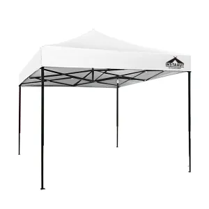 Instahut Gazebo Pop Up Marquee 3x3 Outdoor Wedding Base Pod Kit White Instahut Gazebo Pop Up Marquee 3x3 Outdoor Wedding Base Pod Kit White