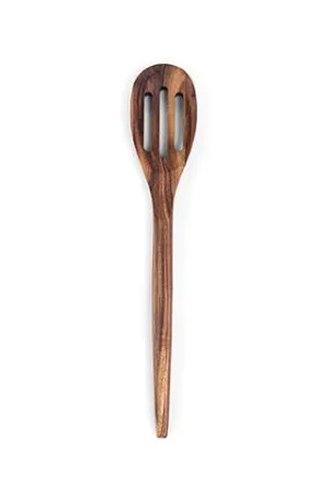 Ironwood Slotted Spoon Utensil for Cooking, Acacia, 12"