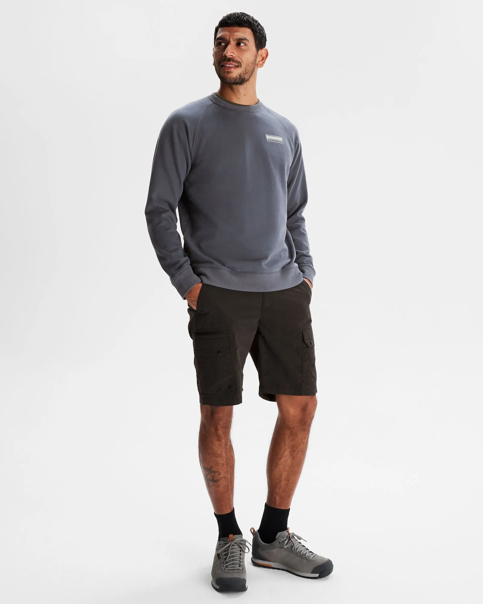 Men's Heritage Logo LT BB Crew Sweatshirt - Mid Navy