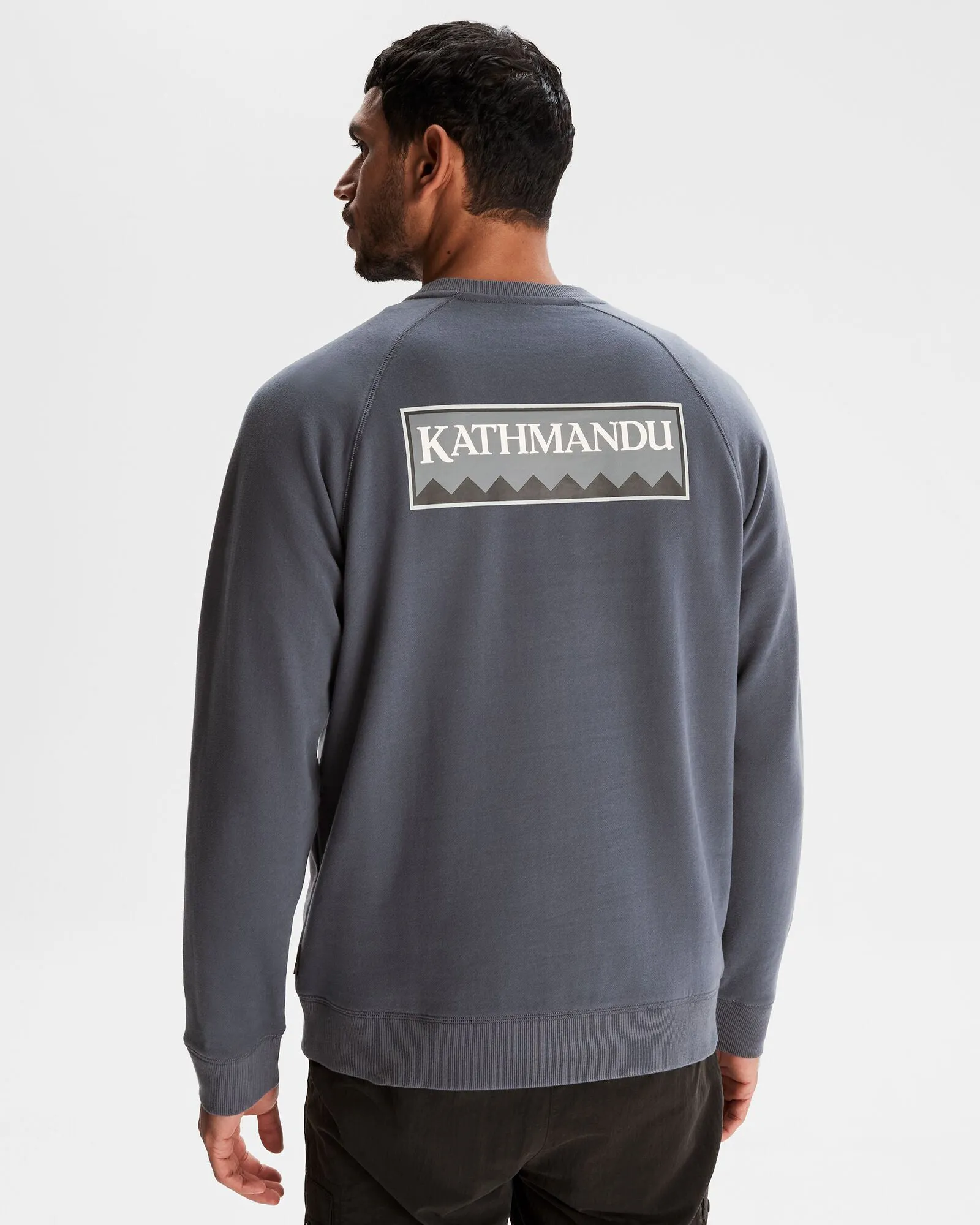 Men's Heritage Logo LT BB Crew Sweatshirt - Mid Navy