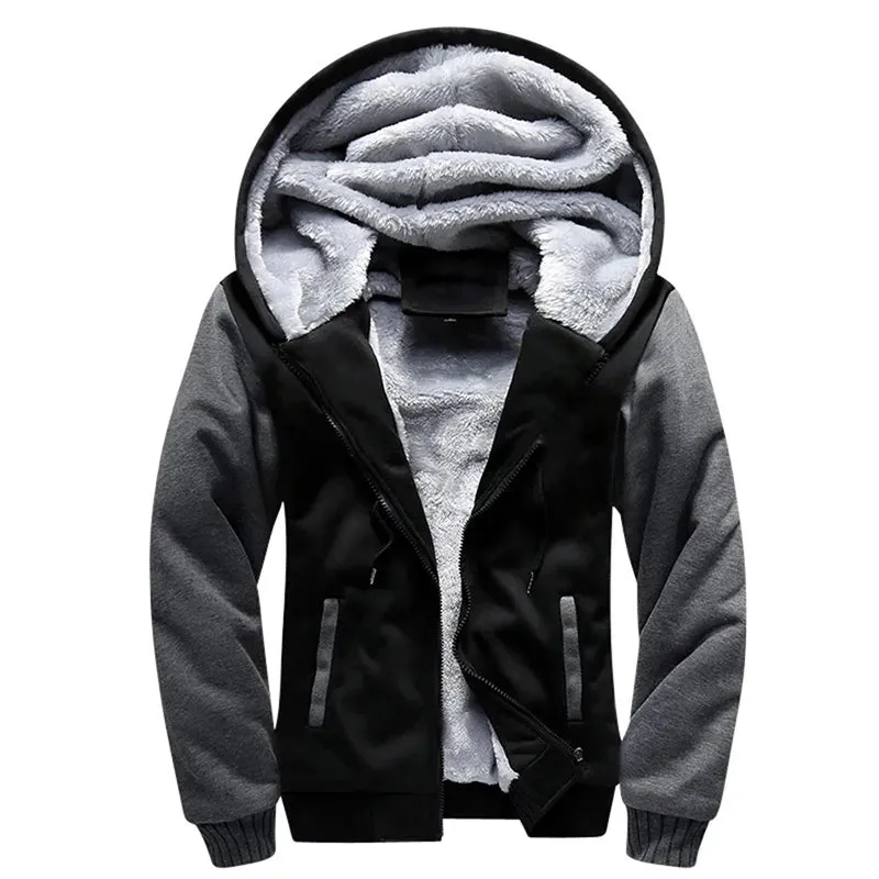 Men's Jacket Camouflage Thicken Winter Jackets for Men Fleece Long Sleeve Coat