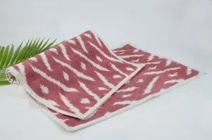 Placemat In Cotton Ikat - Blue (Set Of 2)