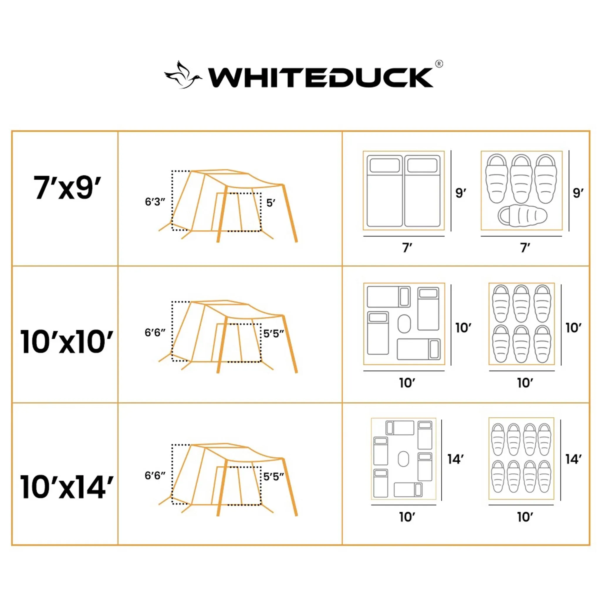 Prota Canvas Tent Deluxe 7'X9'