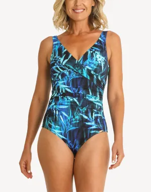 Rainforest Twist Front One Piece Swimsuit