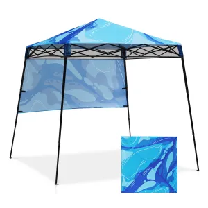 SHADE GRAPHiX Day Tripper 8x8 Pop Up Canopy Tent with Digital PrintedTopBlue Abstract