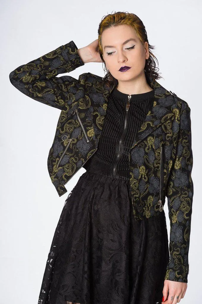 Slither Crop Biker Jacket