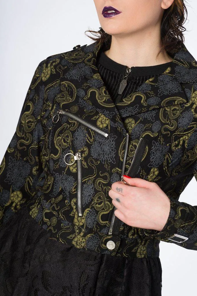 Slither Crop Biker Jacket