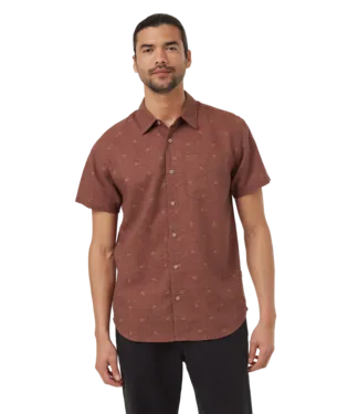 Ten Tree Mens Mesa Red/Latte Tent Mancos AOP Shirt