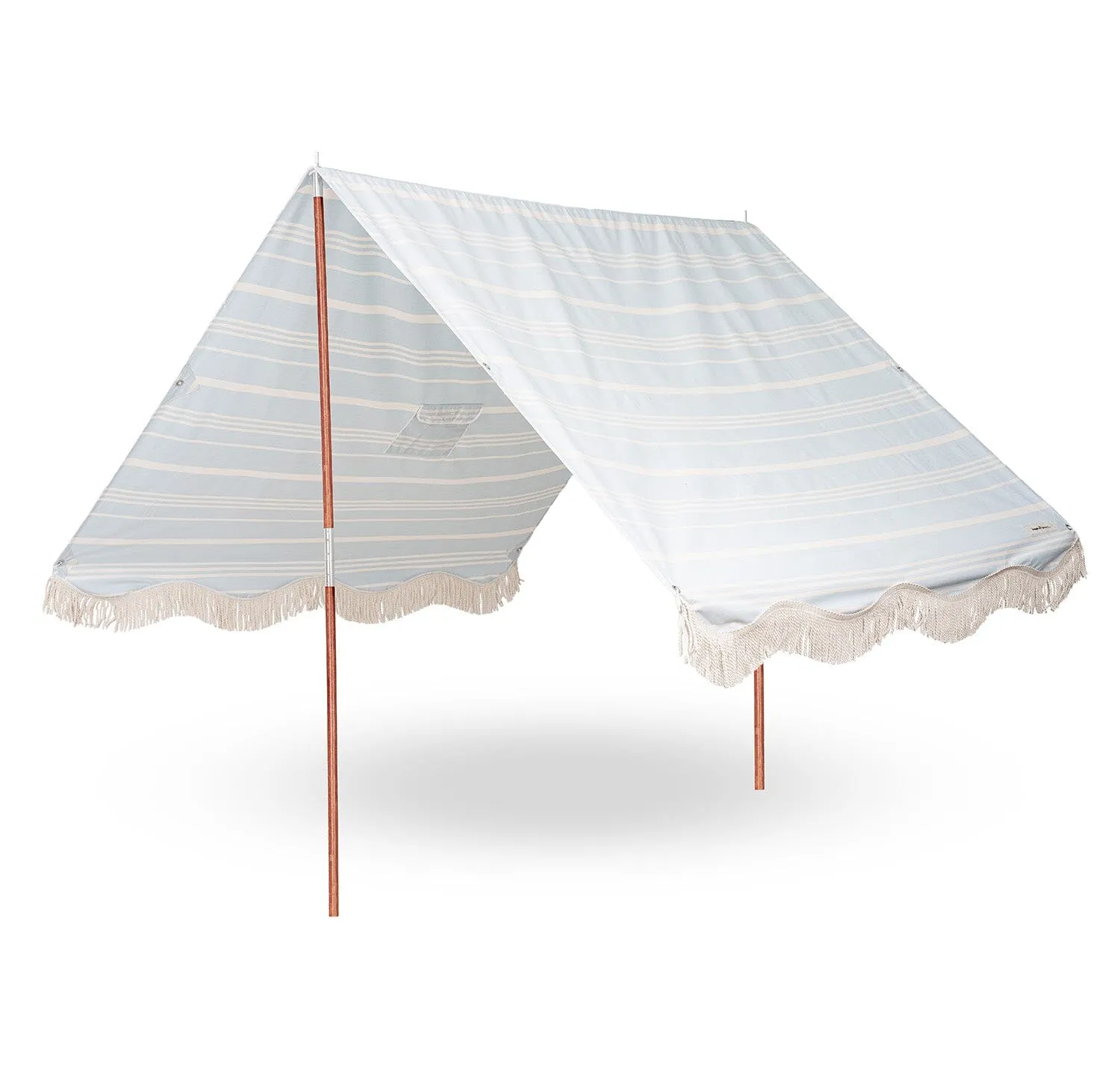 The Premium Beach Tent - Vintage Blue Stripe