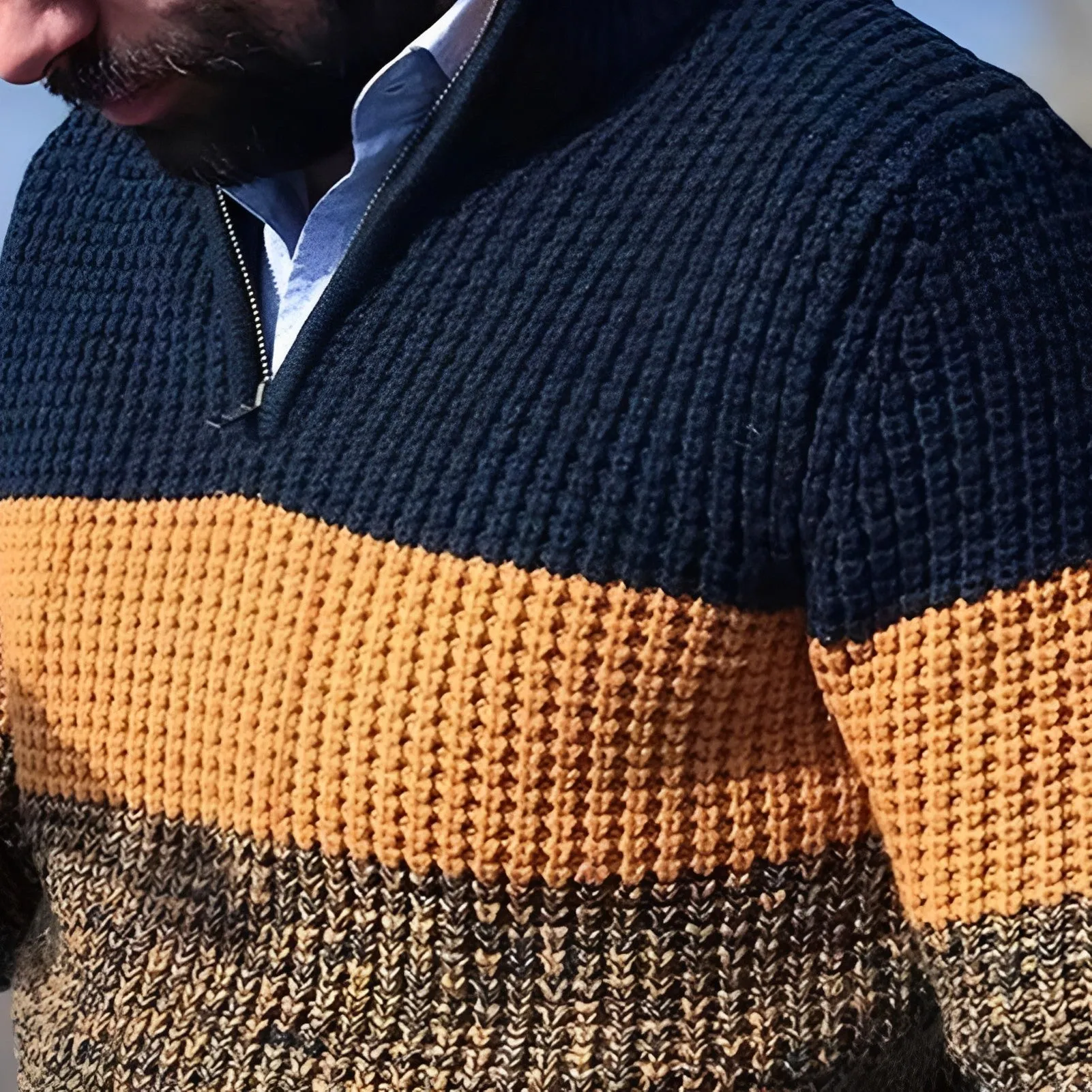 Tommy men's sweater block color