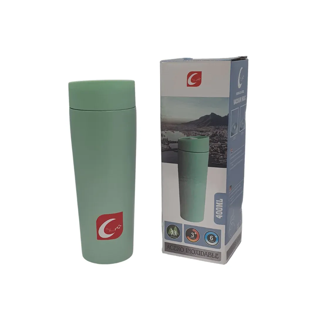 Vacuum Travel Flask 400ml Green SGN2434