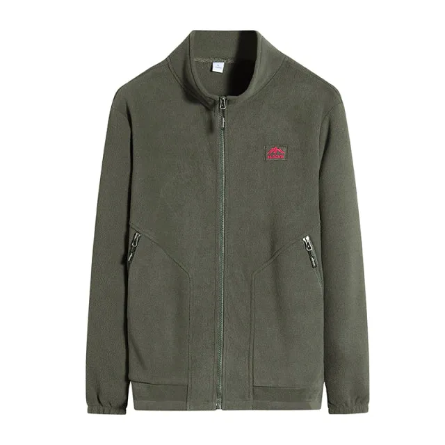 West Louis Autumn Stand Collar Windproof Fleece Jacket
