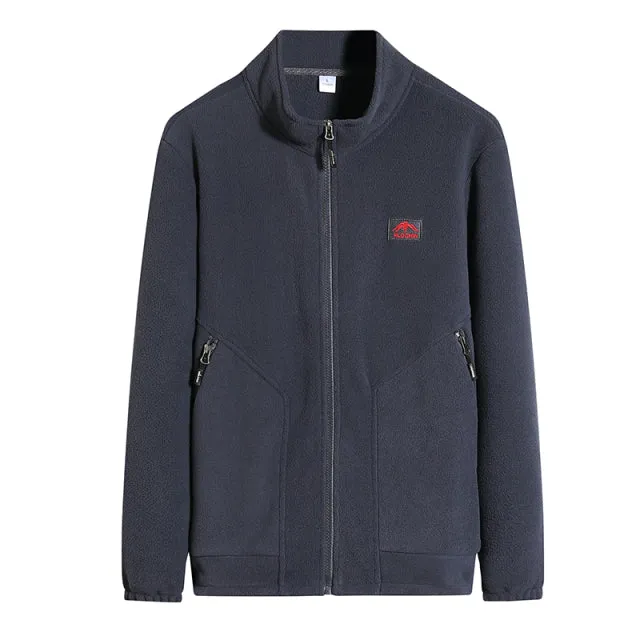 West Louis Autumn Stand Collar Windproof Fleece Jacket