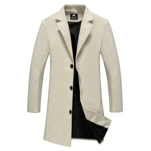 West Louis Business-Man Windproof Long Coat