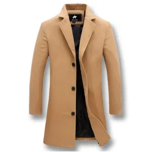 West Louis Business-Man Windproof Long Coat