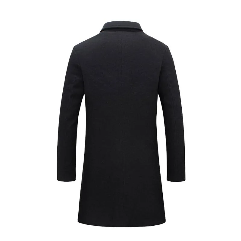 West Louis Business-Man Windproof Long Coat