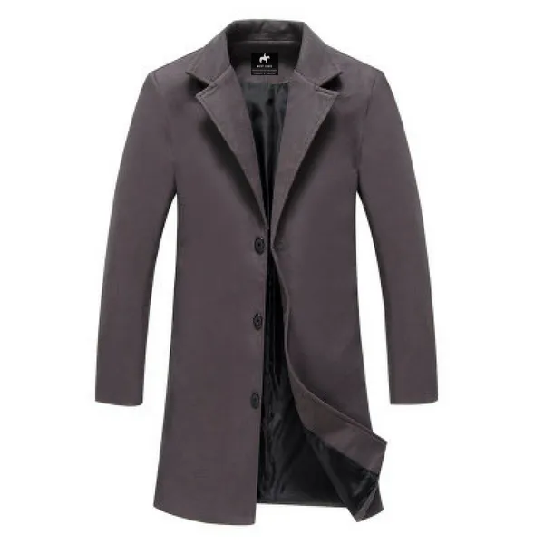 West Louis Business-Man Windproof Long Coat