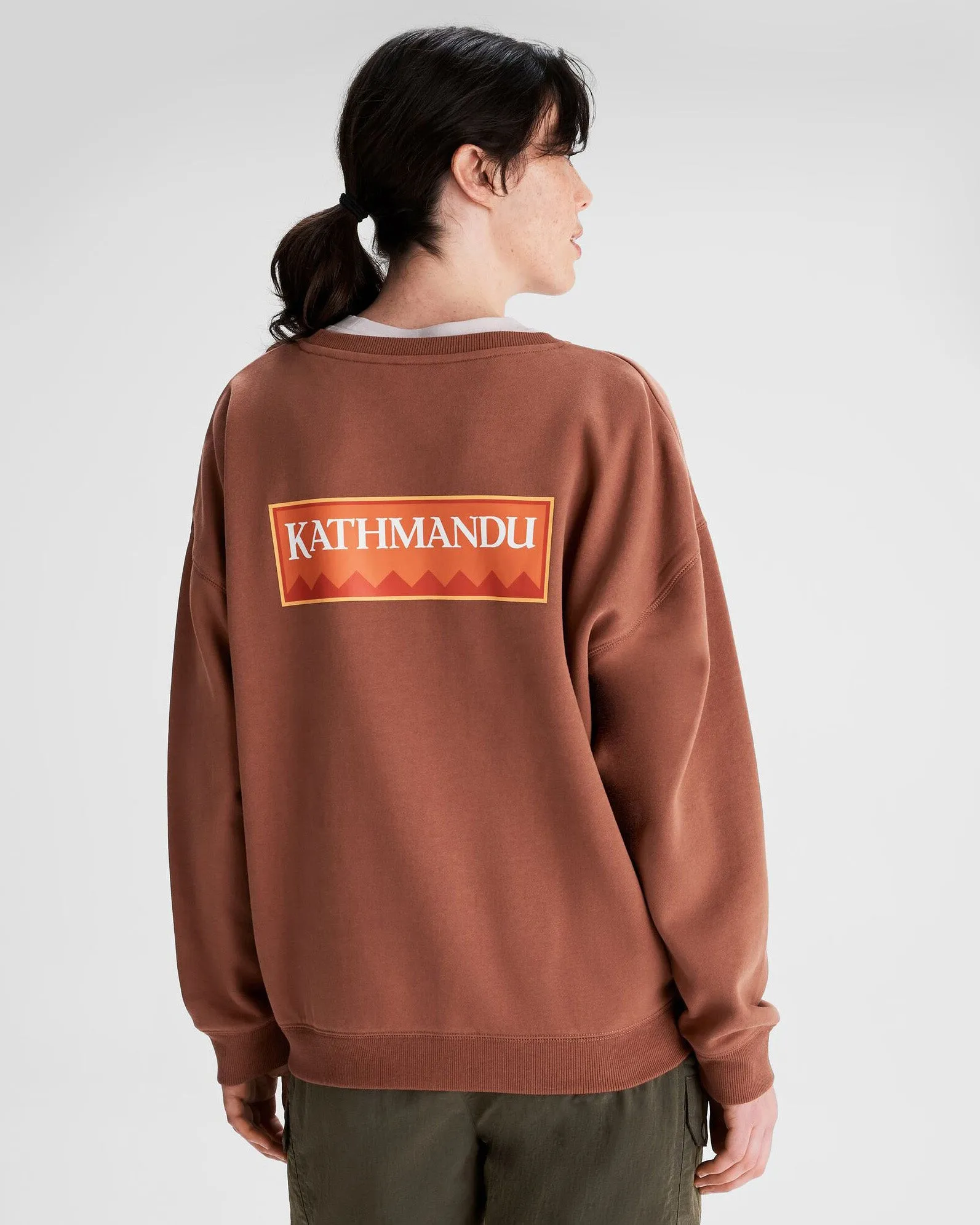 Women's Heritage Logo Slouchy LT BB Crew Sweatshirt - Woodsy