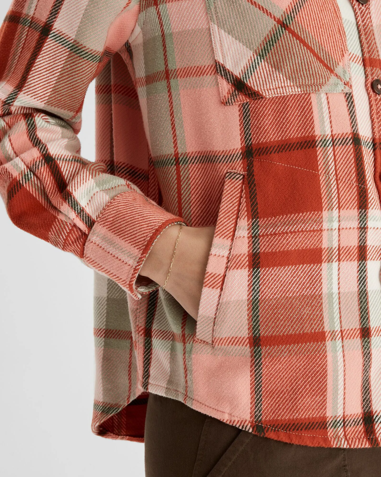 Women's Huntly Long Sleeve Shirt - Cabin Plaid Fruity