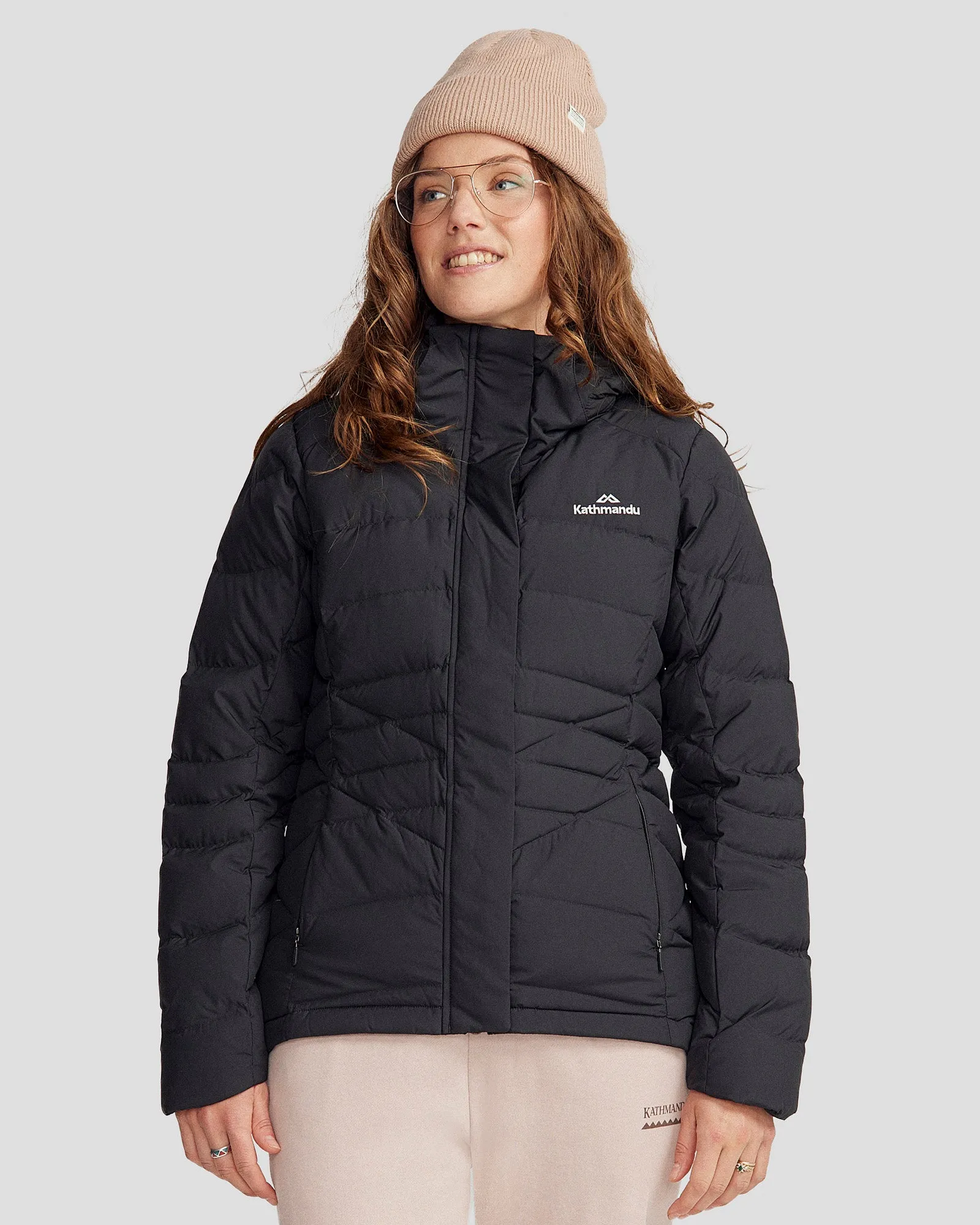 Women's Winterburn Hooded Down Jacket - Black