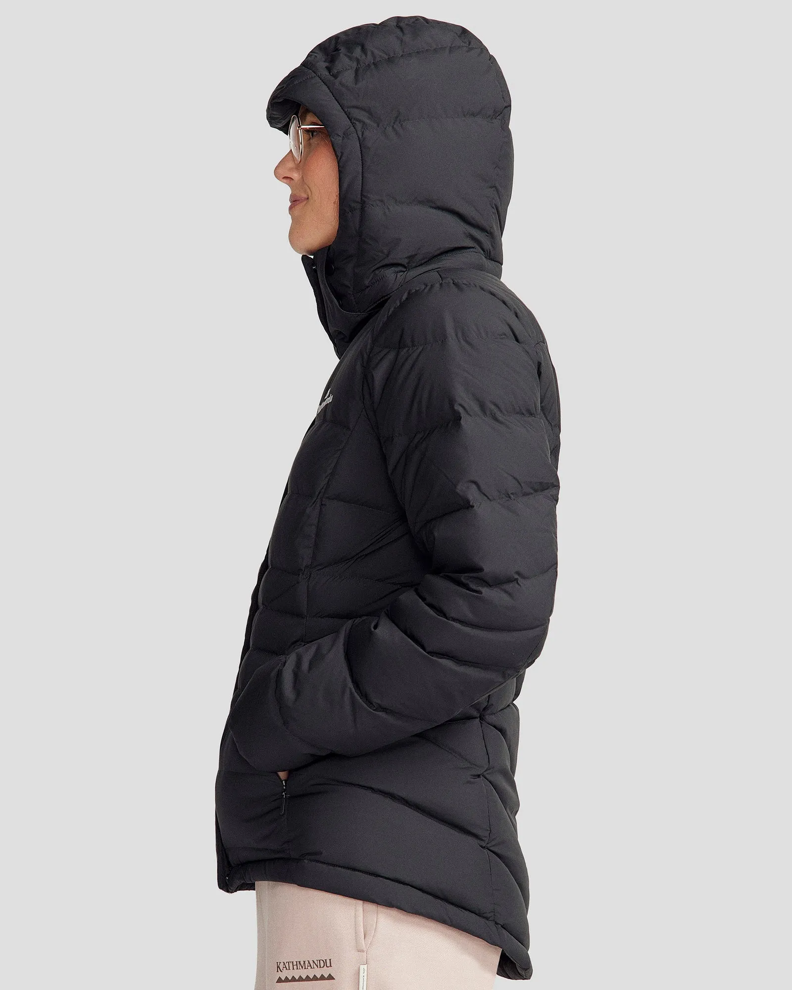 Women's Winterburn Hooded Down Jacket - Black